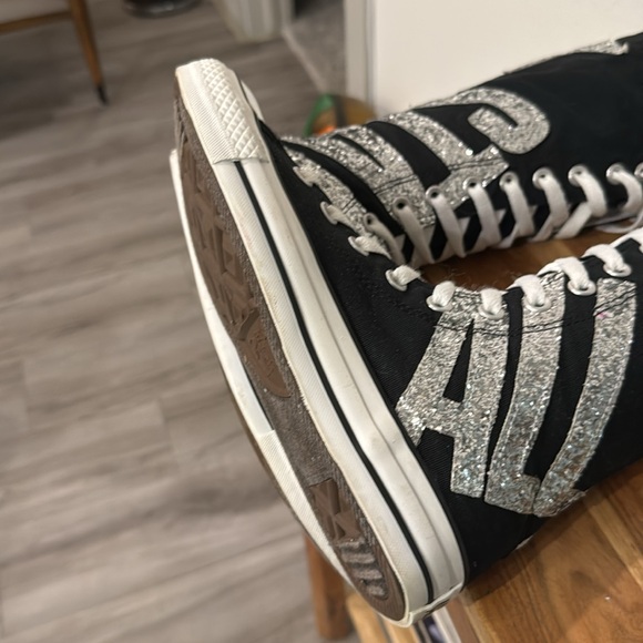 FIRM - Converse All Star Glitter Chuck Taylor Tall Knee High Sneakers - Picture 11 of 12